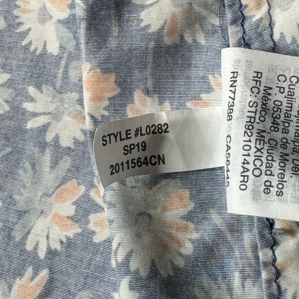 Madewell Ruffle-Neck Anorak Raincoat in French Floral size S L0282 - Picture 8 of 13